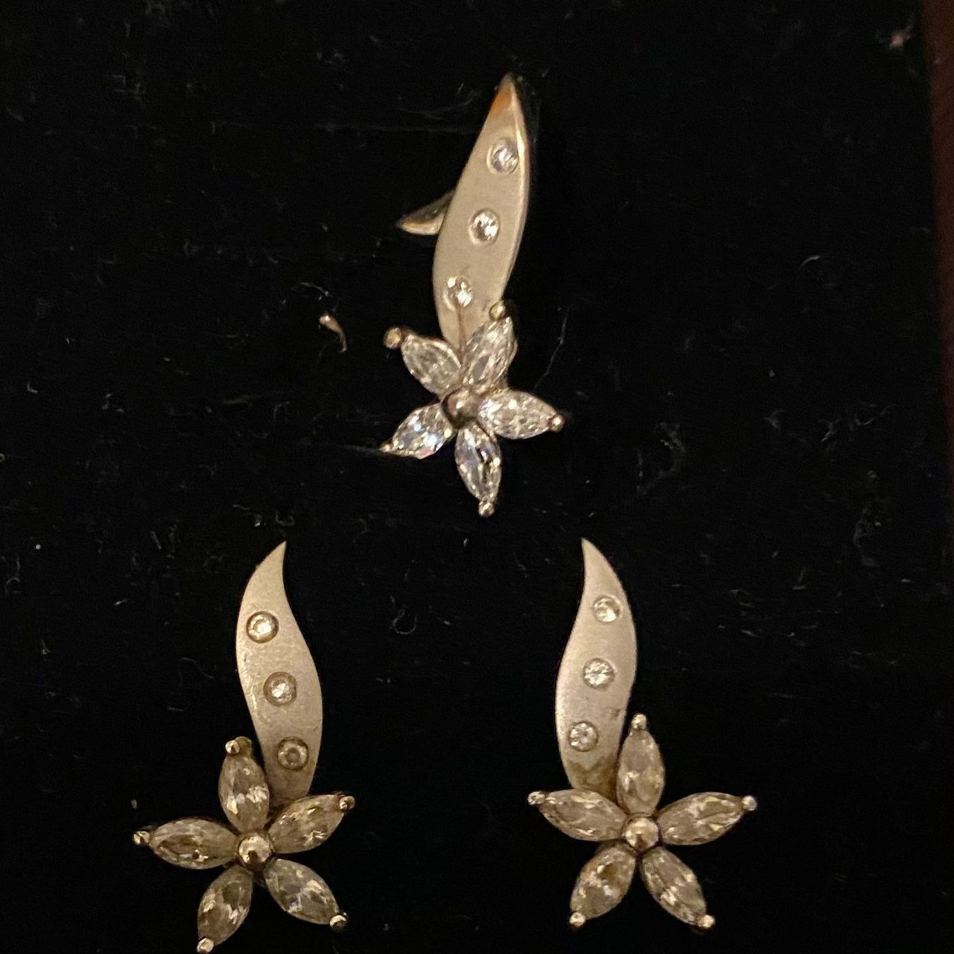 Orecchini pendenti & Orecchini a lobo: Weiss Gold set 585  mit steine – Usato da Pfungen venduto da Outlet64