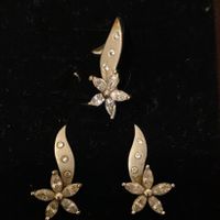 Weiss Gold set 585  mit steine