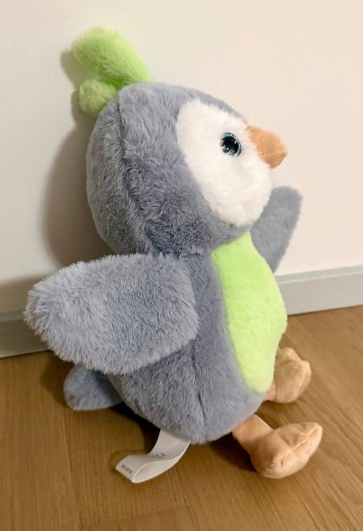 Jouets: Plüschtier Eule, grau / hellgrün, Glitzeraugen - NEU – Neuf (Voir description) à Dübendorf par sou_55nr 1