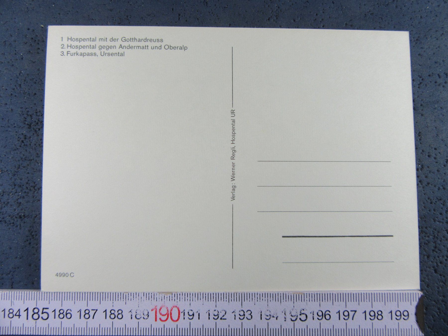 Cartes postales: HOSPENTAL 1484mÜM POSTAUTO – D'occasion à Ettingen par Hausi4711 1