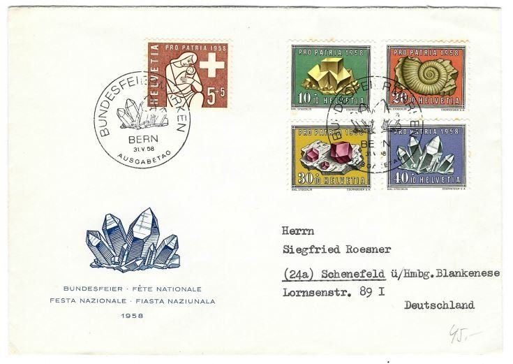 Tutti i francobolli: FDC PP 1958 (Kat. 40.--) – Usato da Buttikon SZ venduto da Marcelr