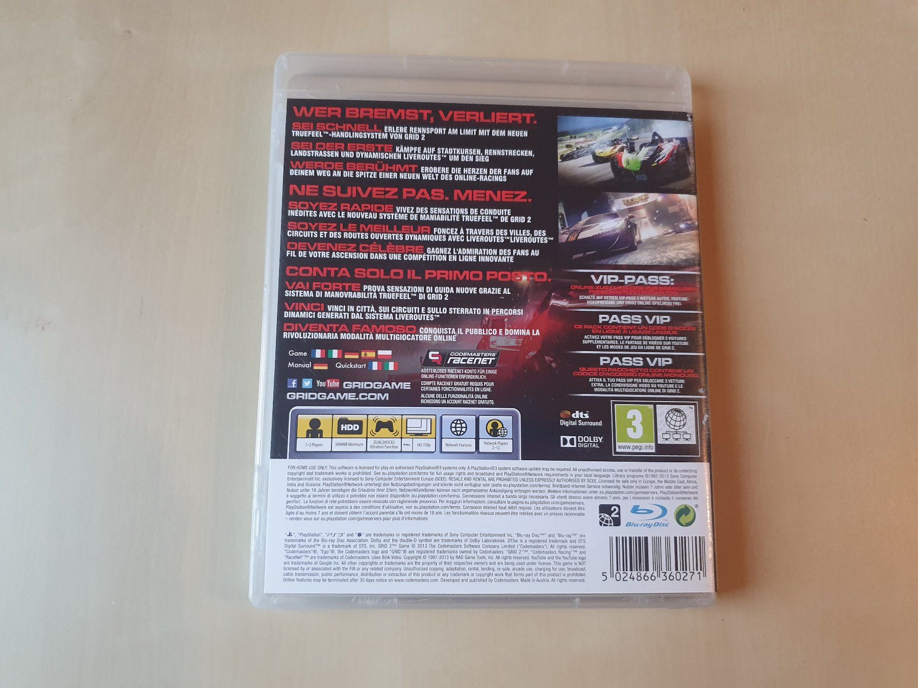 Sony Spiele: Grid 2 – Gebraucht aus Stansstad von collectorsshop 1