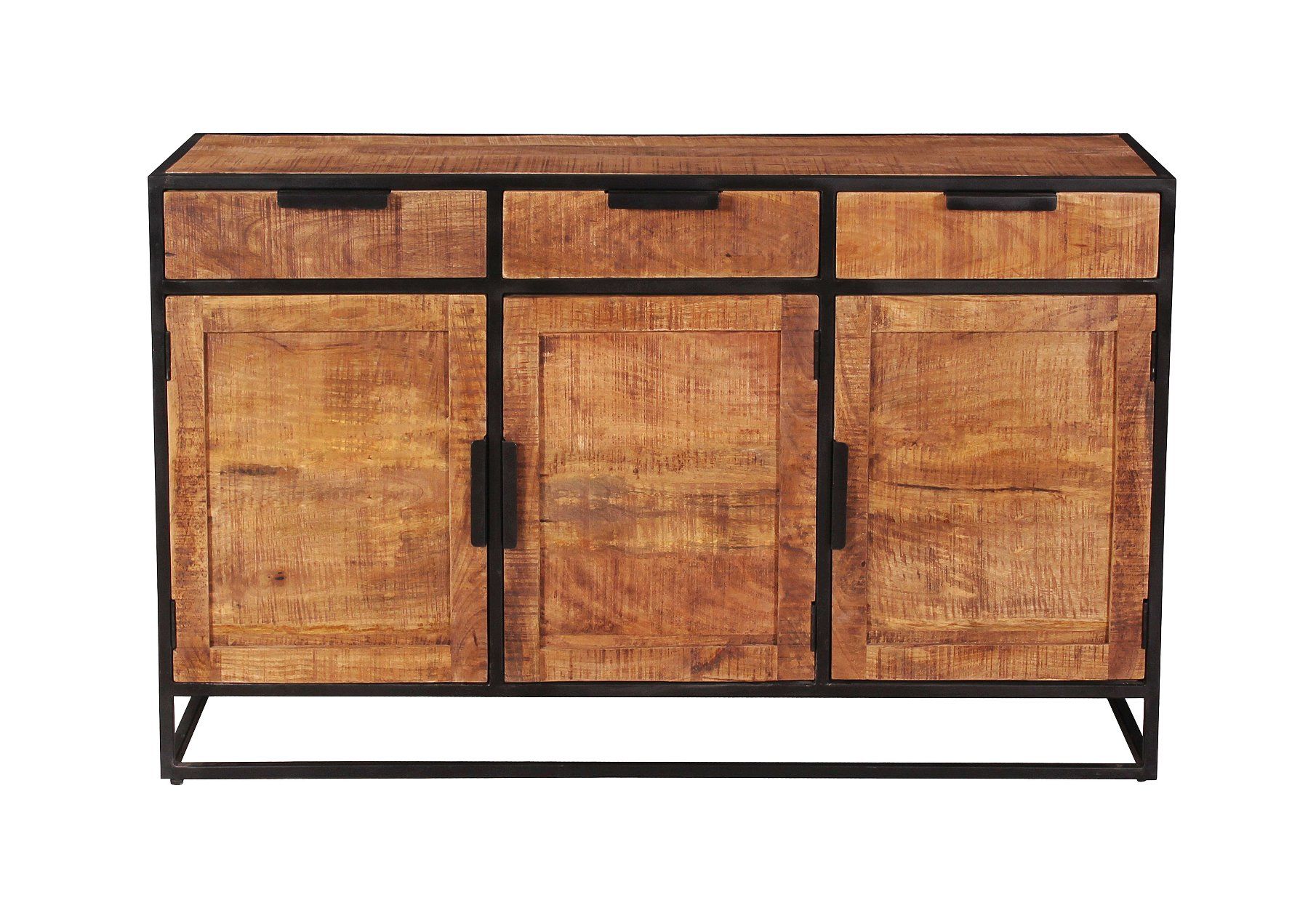 Cassettiere: Sideboard SIDNEY Mangoholz massiv 140 x 90 cm – Nuovo (secondo la descrizione) da Unterentfelden venduto da moebelrufli 6