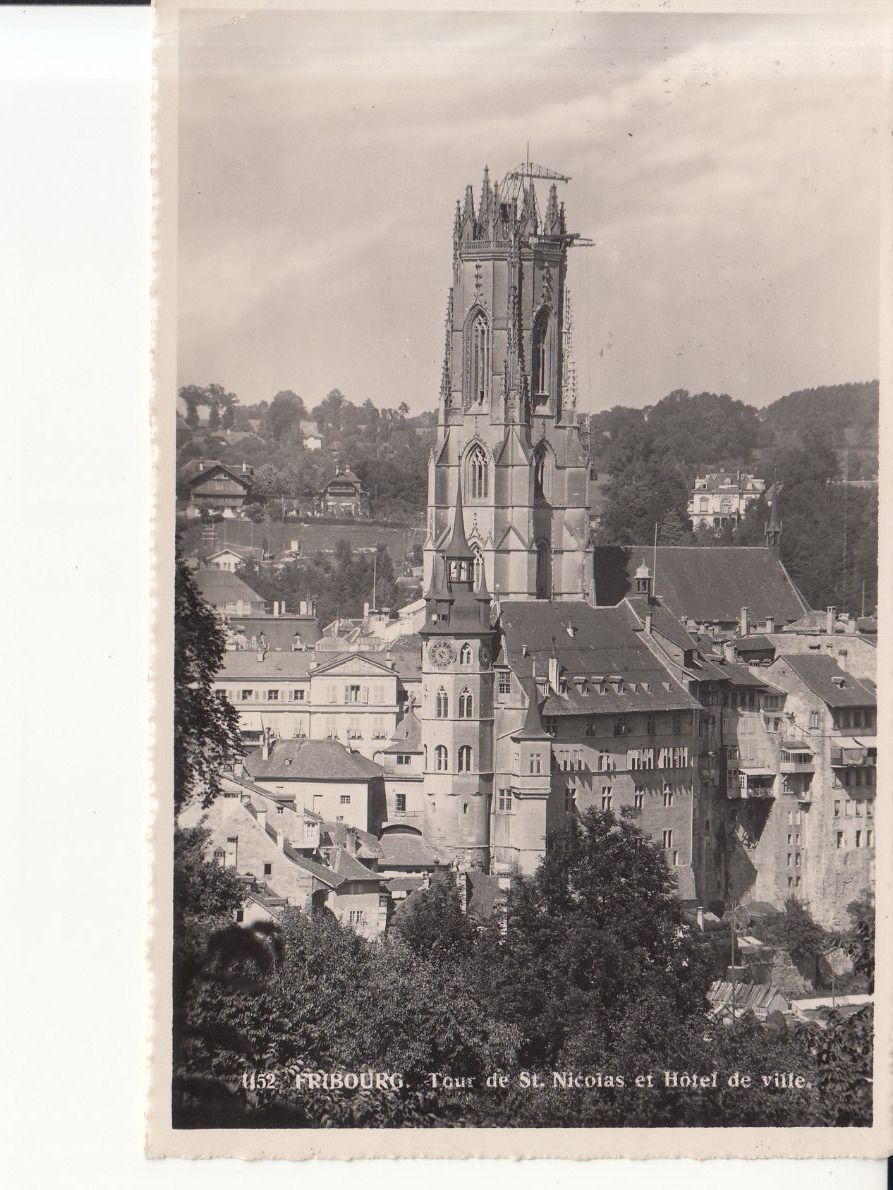 Cartoline postali: Fribourg ca. 1950 – Usato da Bürglen TG venduto da StampGraf