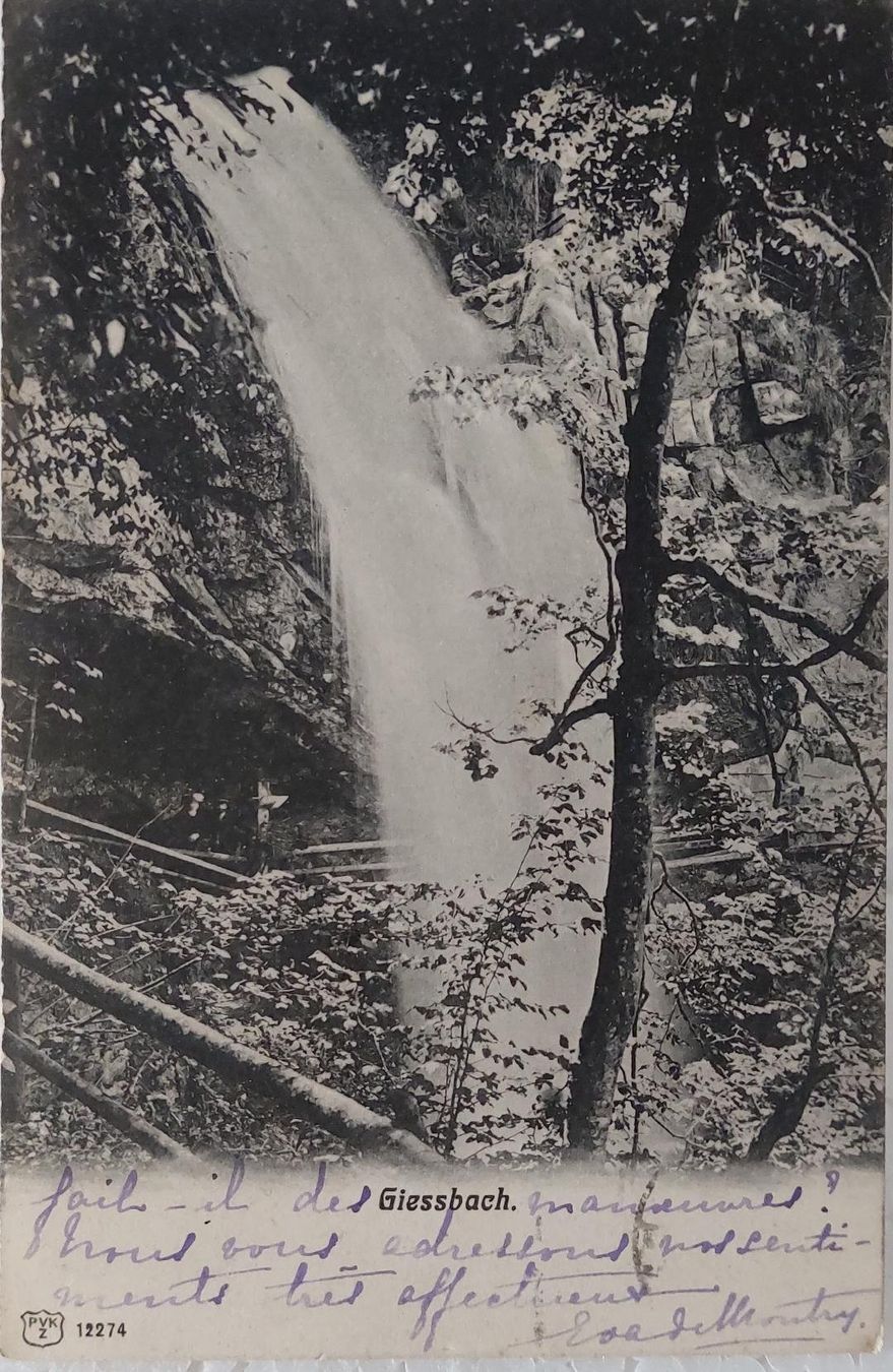 Cartes postales: GIESSBACH - 1910 – D'occasion à Delémont par Domdom1