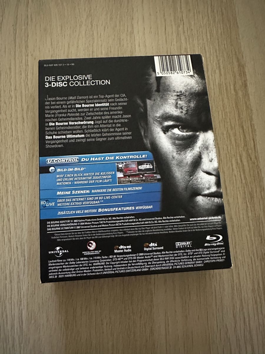 Tutti i DVDs: Bourne Collection 3-Disc Edition Blu-ray – Usato da Hombrechtikon venduto da baersandro 1