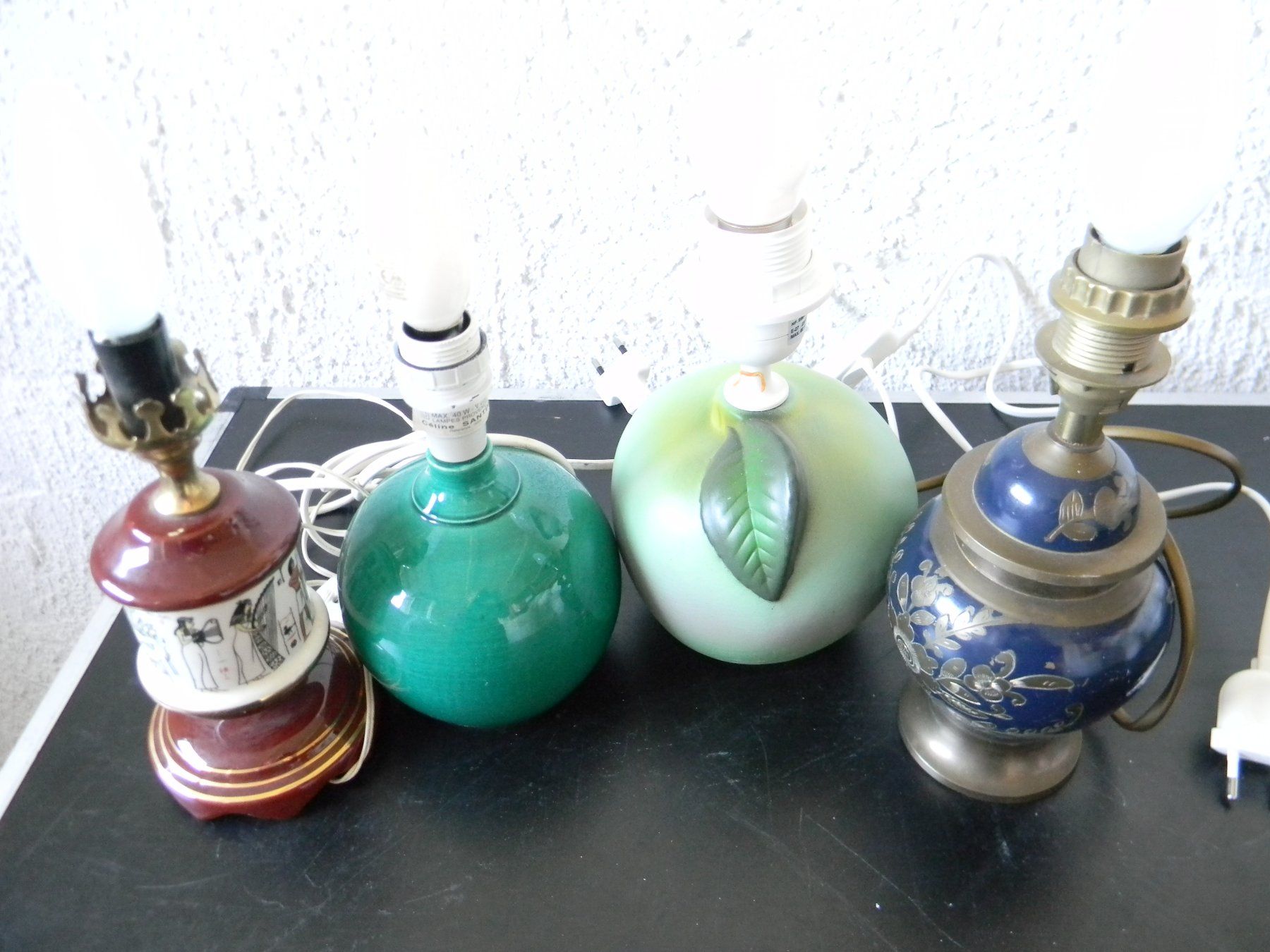 Lampade: lot de 4 pieds de lampes divers – Usato da Bournens venduto da monique048 2