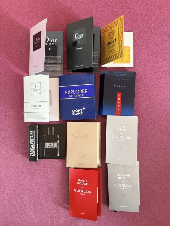 Les échantillons de parfum, pour sentir bon