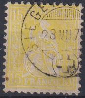 Sitzende Helvetia 15, Nr.39, V-O++++