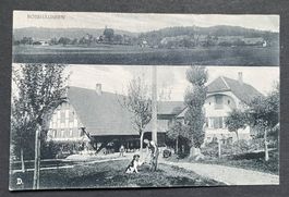 Rosshäusern/ 2 Ansichten mit Giebelhäuser ca. 1915