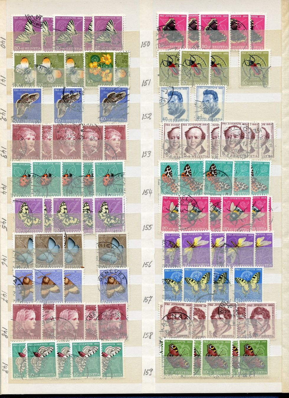 Alle Briefmarken: 1 Sammlung Pro Juventute – Gebraucht aus Steffisburg von Sorbas 7
