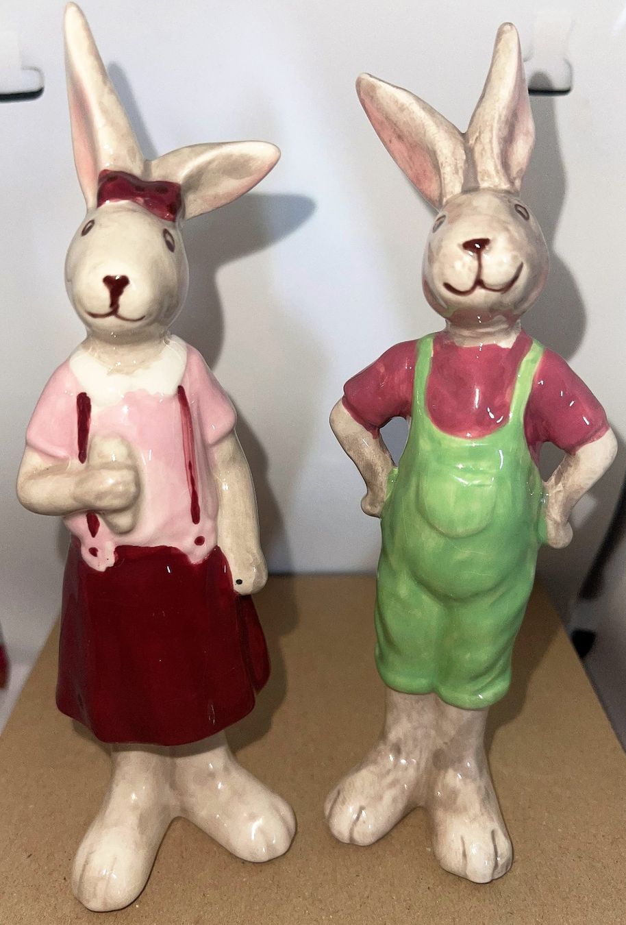 Statuette: Osterhasenpaar stehend aus Keramik Nr. 3 – Nuovo (secondo la descrizione) da Lutzenberg venduto da Truhe 1