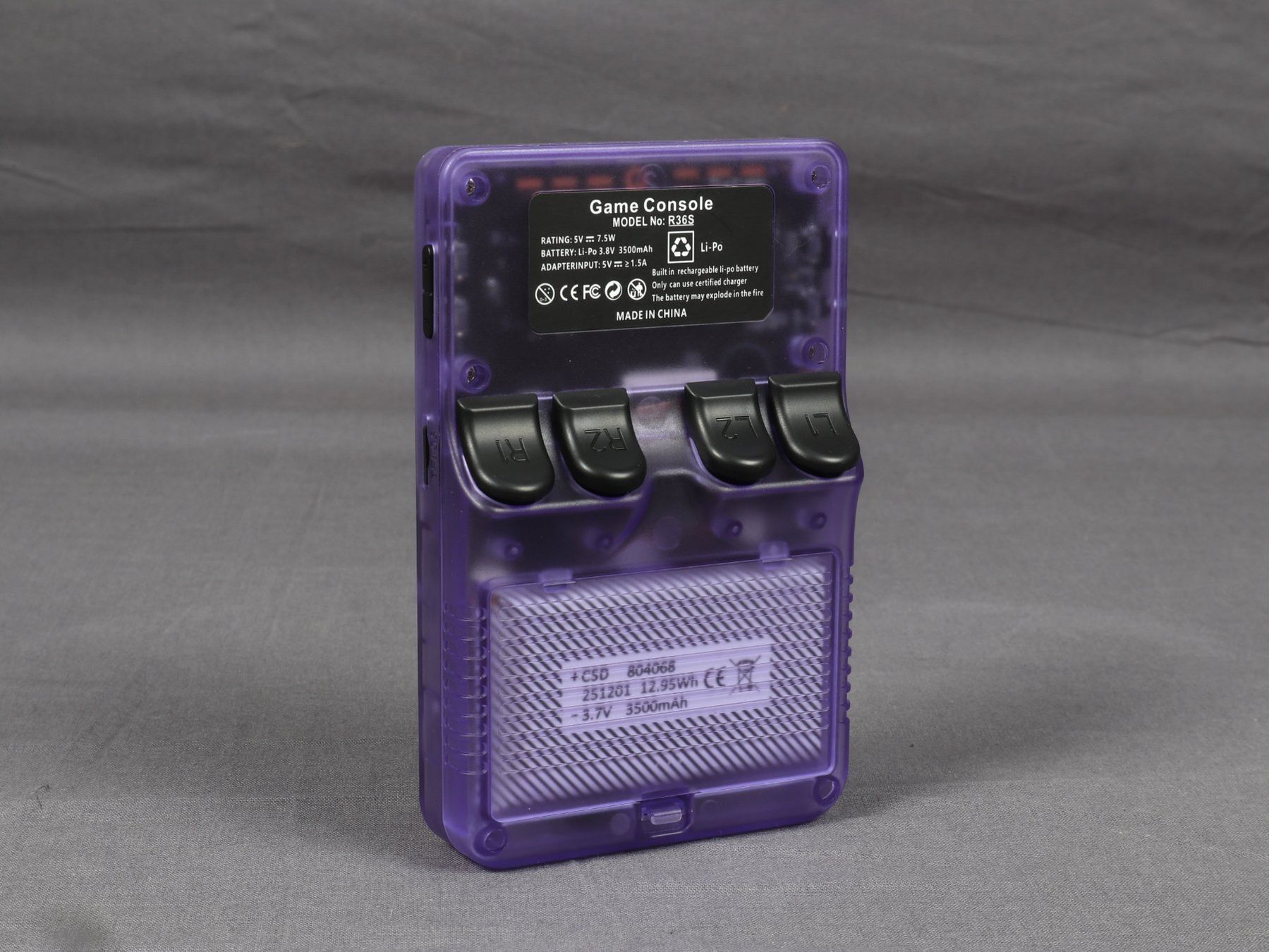 Console: GAME CONSOLE Emulator-Handheld R36S Lila 64 GB – Usato da Steinen venduto da Restwert_Steinen 3