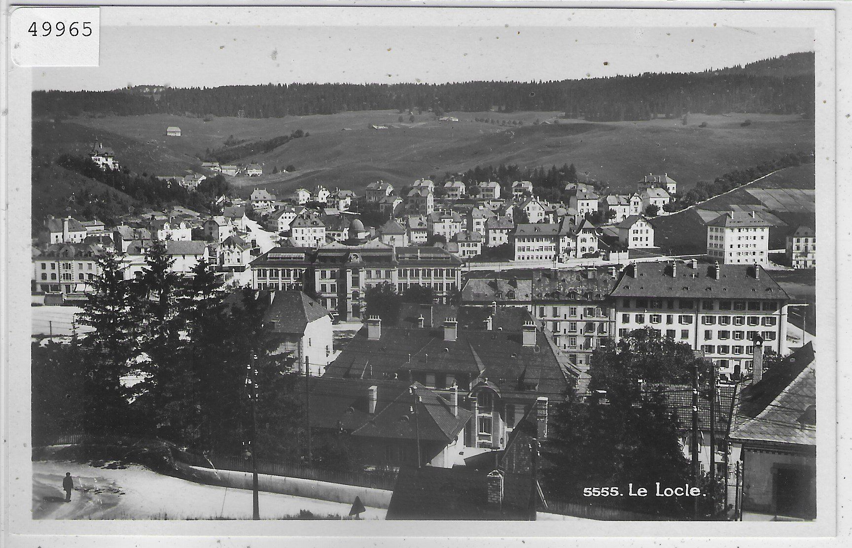 Cartoline postali: Le Locle - Vue generale – Usato da Ettingen venduto da Kartenplanet