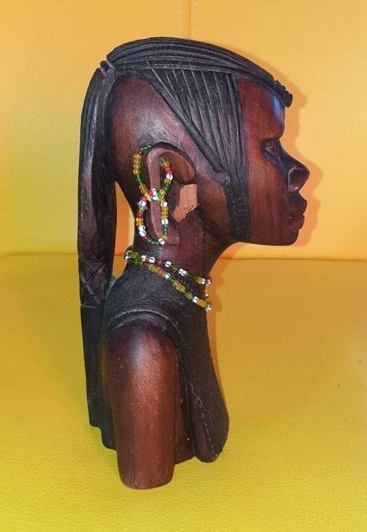 Statuette: Duo Buste couple Massaï – Usato da Vauderens venduto da sylvieswiss 8