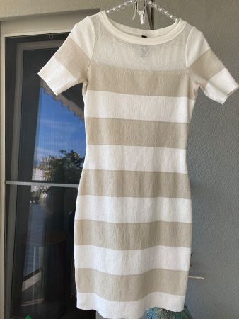 MarcCain Kleid beige/weiss SizeN1 Spitze neuwertig