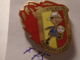 1Feuerwehr Pompier  Genf Pin (F75)