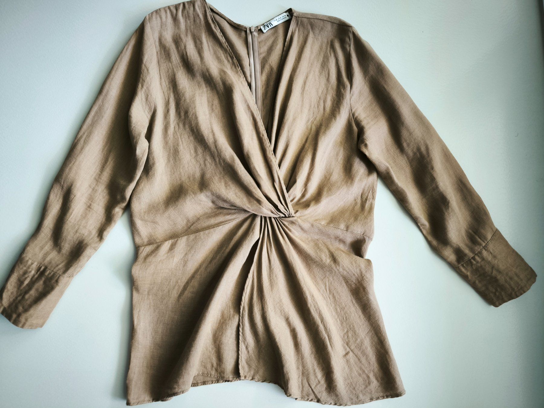 Zara Camicette: Zara Bluse aus 100 % Leinen, Größe XL – Usato da Wallisellen venduto da C_DM