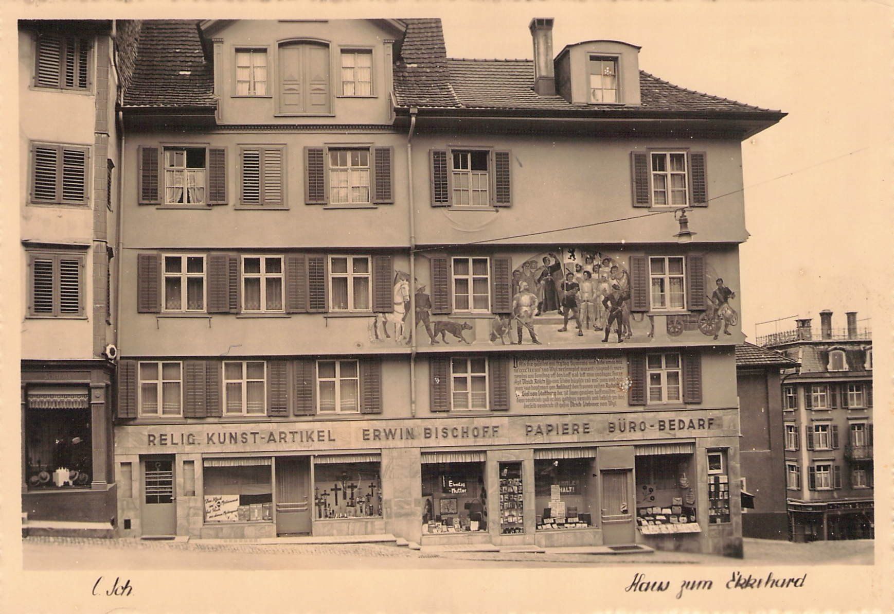 Ansichtskarten: Wil SG , Haus zum Errihard – Gebraucht aus Reichenburg von Pipo-67