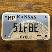 🇺🇸 U.S. Motorradnummer, Kansas 51FBE - (18x10cm)