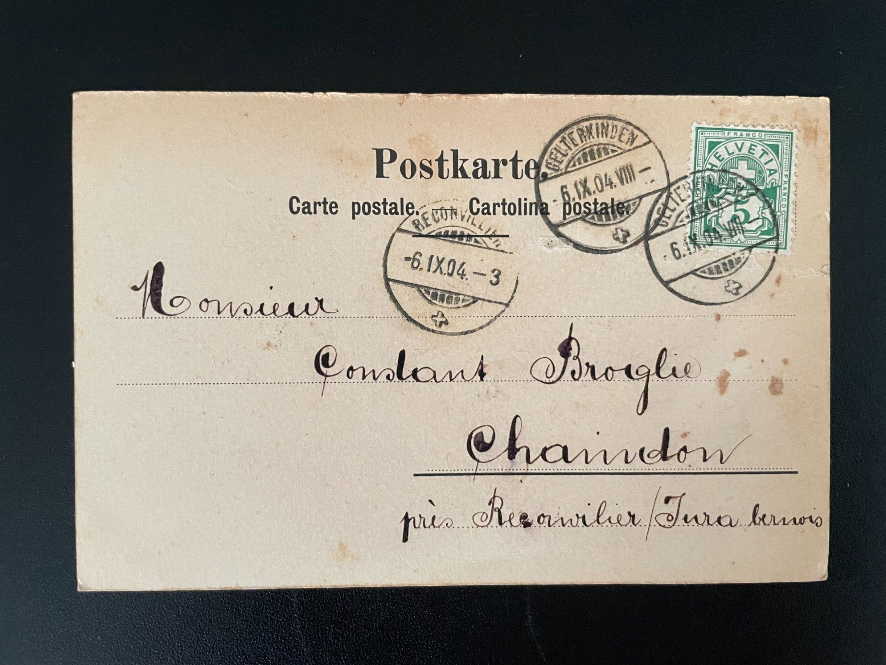 Cartoline postali: AK SZ Rigi-Kulm, 1904 – Usato da Thal venduto da Danny82 1