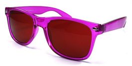 Transparente Wayfarer Sonnenbrille pink ice SBU1012PNK
