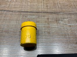 Gelbe Kodak Filmdose, Vintage, Metall, Sammlerstück