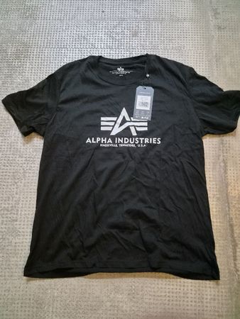 Alpha Industries T-Shirt schwarz Grösse XL neu mit Etikett