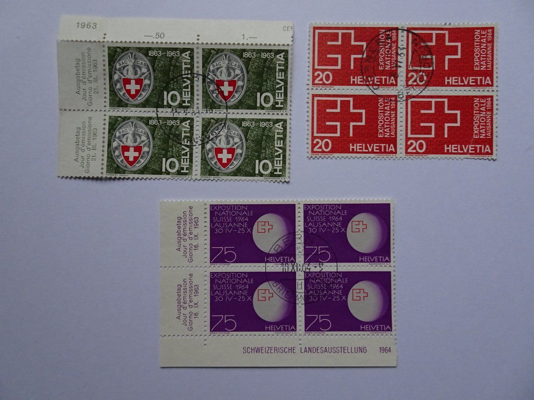 Alle Briefmarken: 1963 – Gebraucht aus Aadorf von Chnorli-Furz