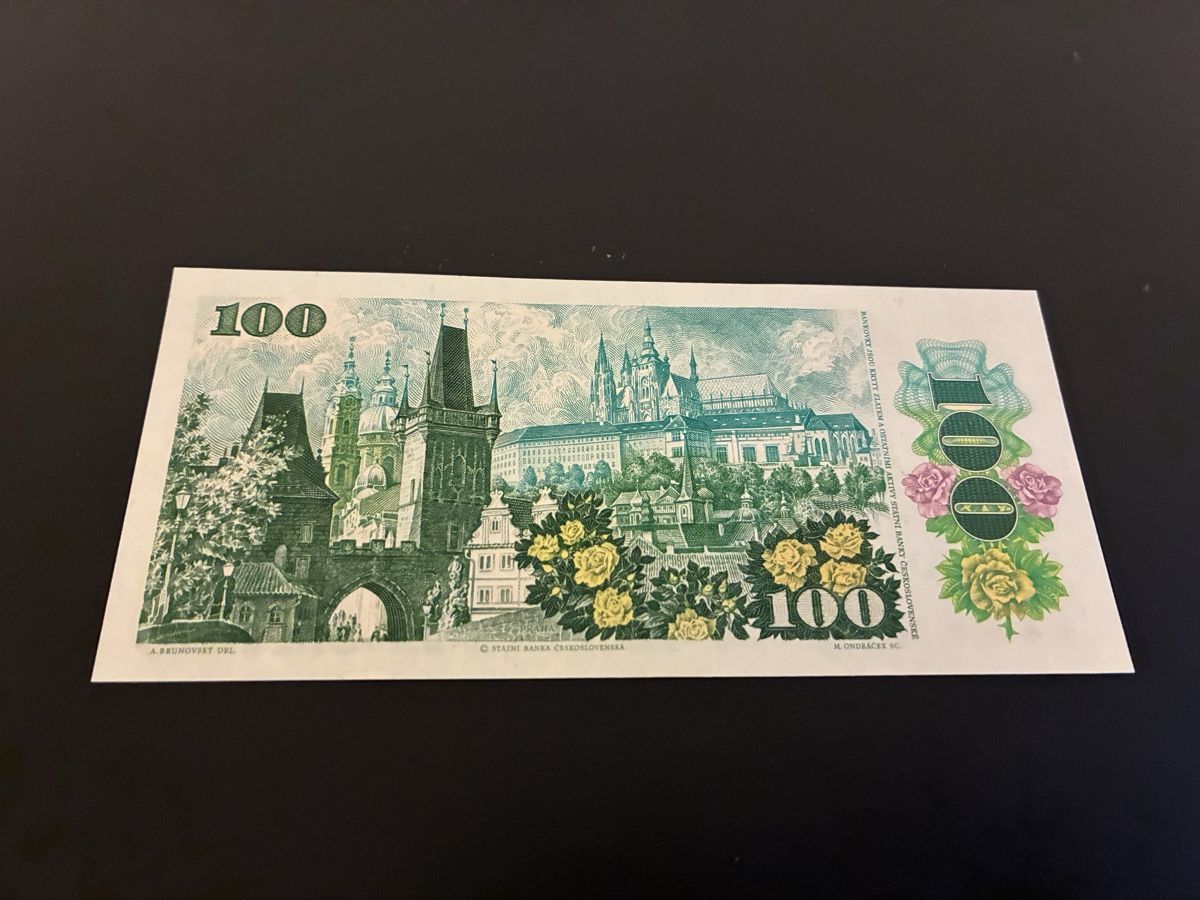 Banconote: 100 korun 1989 bankfrisch  – Nuovo (secondo la descrizione) da Dällikon venduto da Woldbanknoten 2