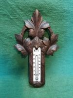 Altes Holz Thermometer, Wandthermometer, Vintage Deko.