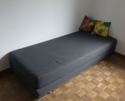 Bettsofa dunkelgrau