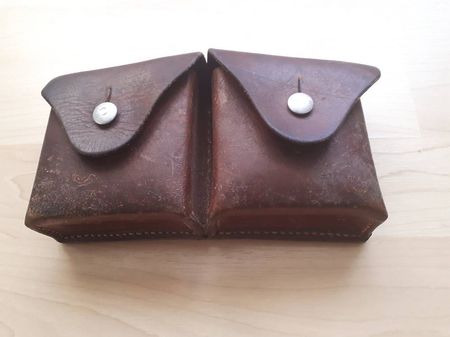 Leder Patronen - Tasche 1955