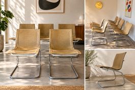 Vintage Freischwinger Sessel (5 Stk.) Sormani Design