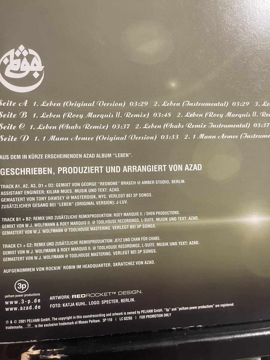 Dischi in vinile: AZAD / Leben  – Usato da Dagmersellen venduto da stonefinger 1