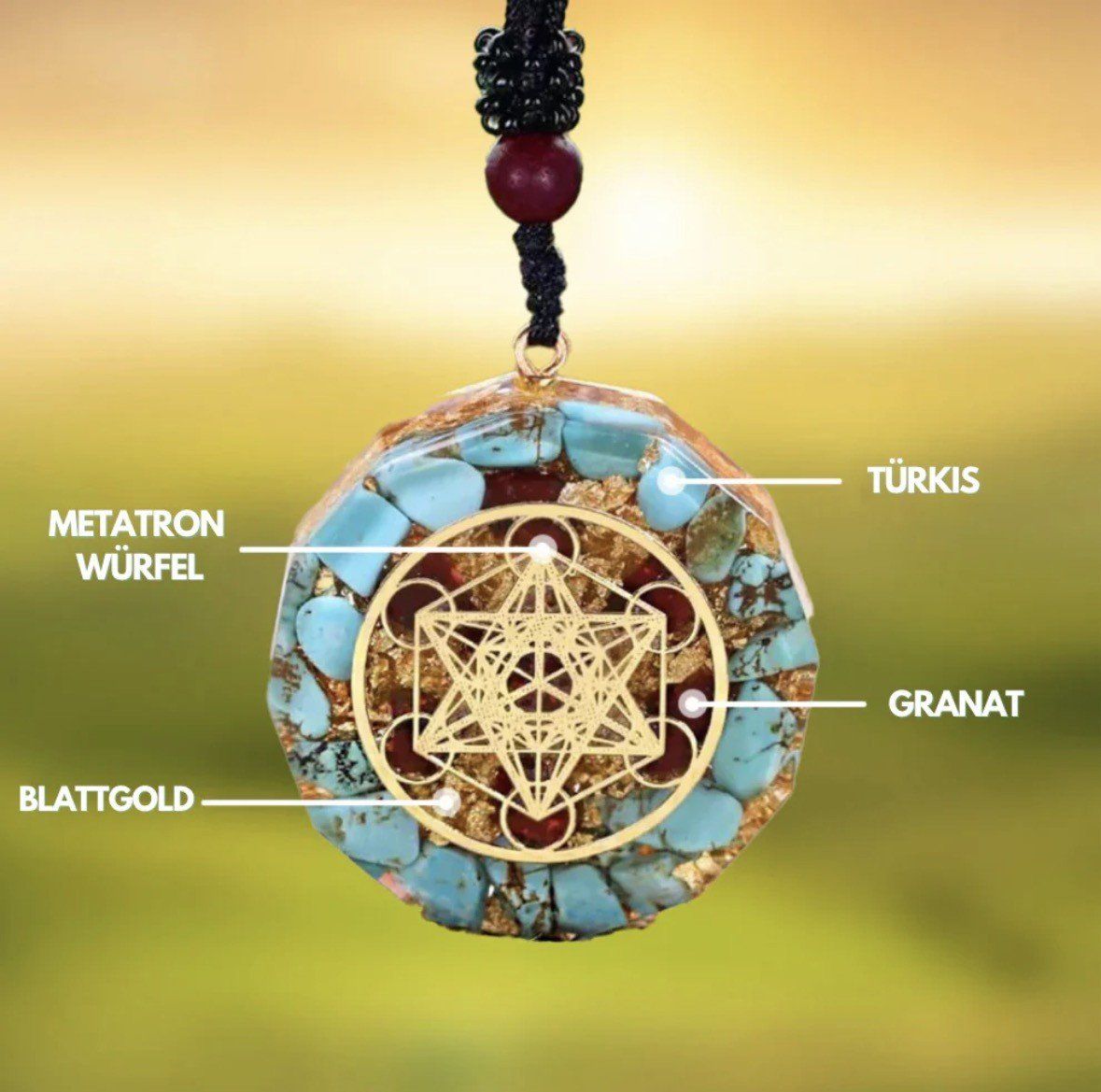 Ciondoli: **Orgonit Anhänger Kette Metatron-Handmade** – Usato da Luzern venduto da rivendo.shop 2