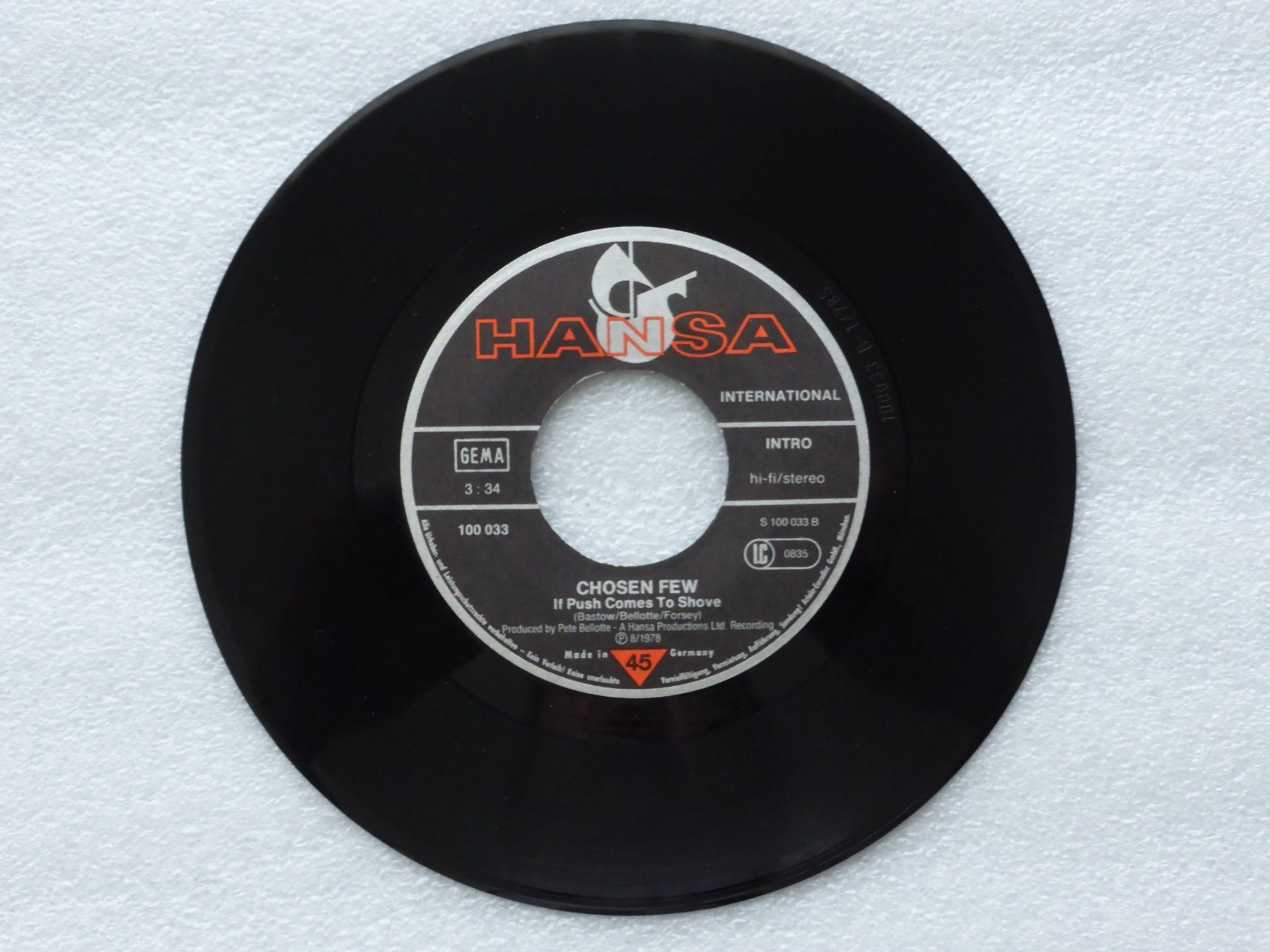 Vinyles: Vinyl Single  CHOSEN FEW – D'occasion à Küssnacht am Rigi par Mondkinder 2