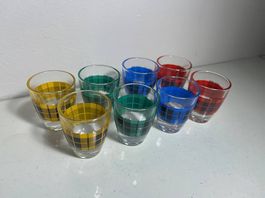 Huit verres à liqueur vintage Luminarc