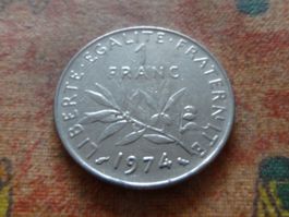 FRANCE  1 Franc  1974  (P)