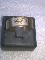 ring edelsthal,,mit ein eideckse,,vergoldet