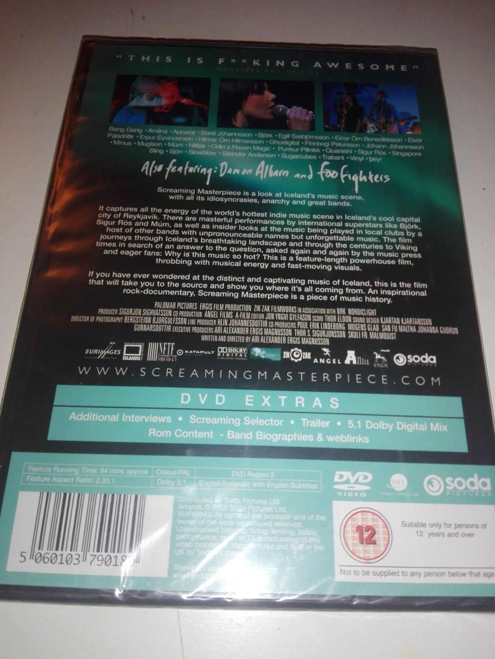Tutti i DVDs: Screaming Masterpiece (eng & isländisch)   neu/OVP – Nuovo e nell'imballaggio originale da St. Gallen venduto da elk2021 3