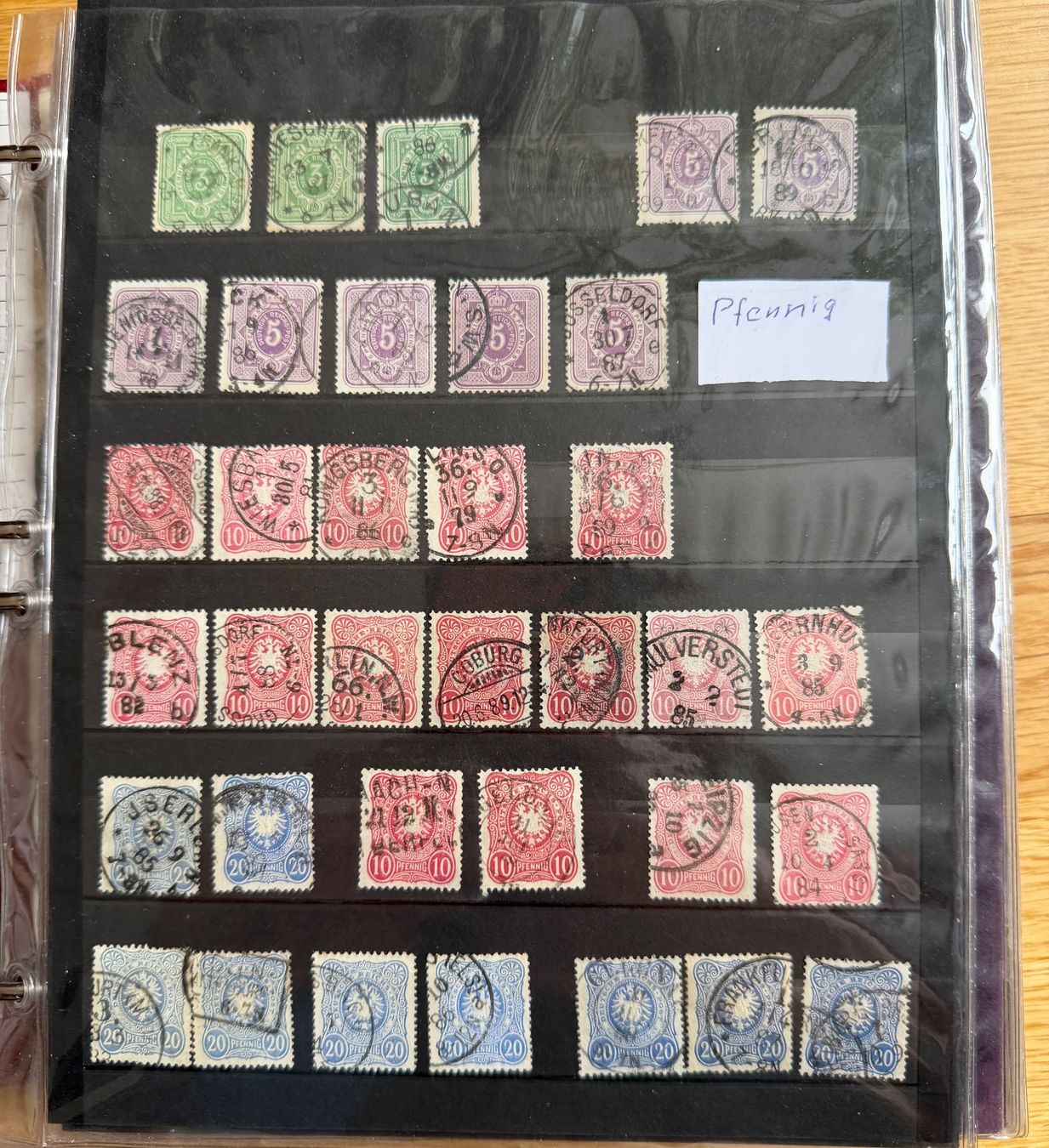 Tutti i francobolli: Deutsches Reich ab 1880er, BRD: Sammlung Farbvarianten – Usato da Oberuzwil venduto da Deafgrischa 1
