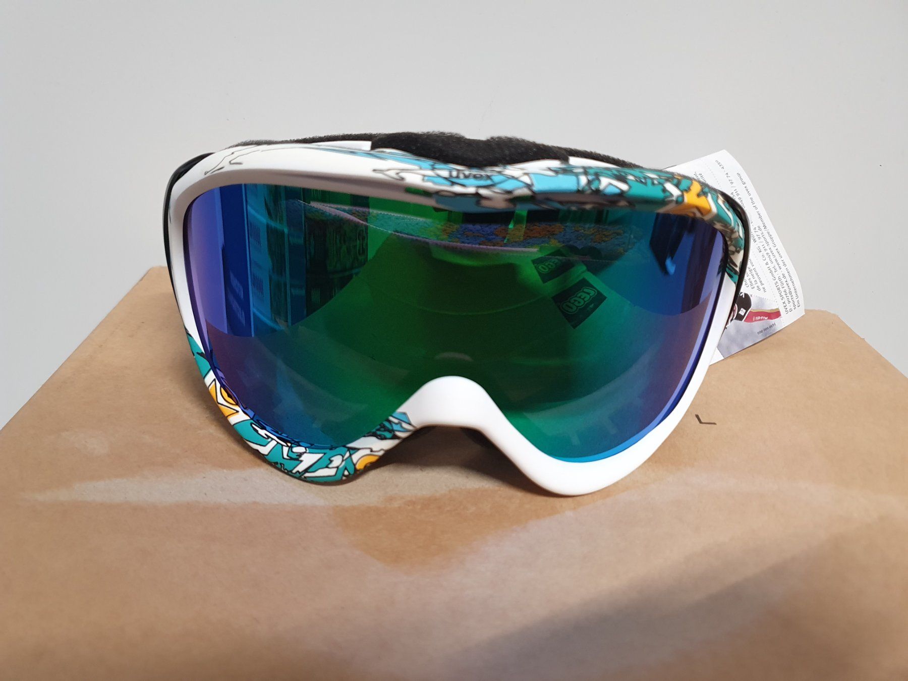 Uvex Occhiali & Lenti: Neu - UVEX - Skibrille - white / green mat – Nuovo e nell'imballaggio originale da Dagmersellen venduto da Jarsetz_Restposten 3