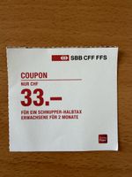 SBB Schnupper-Halbtax Coupon - gültig für 2 Mte.: Erwachsene