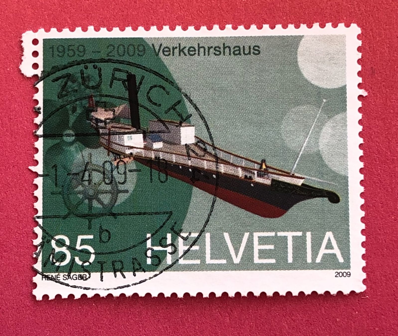 Tutti i francobolli: Nr.1302 Dampfschift Rigi Sondermarken GESTEMPELT 2009    – Usato da Aarau venduto da Billa007