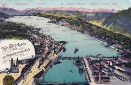 Der Zürichsee aus der Vogelperspective  1911