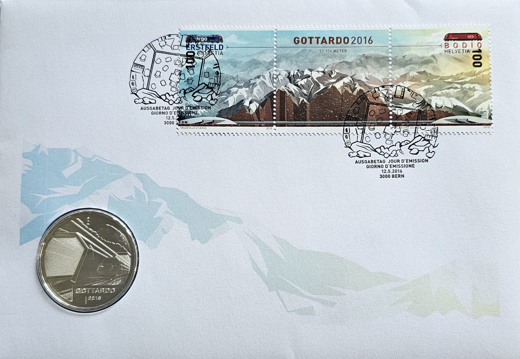 Tutti le monete: Numisbrief Silber Gottardo 2016 – Nuovo (secondo la descrizione) da Nottwil venduto da eschumedu