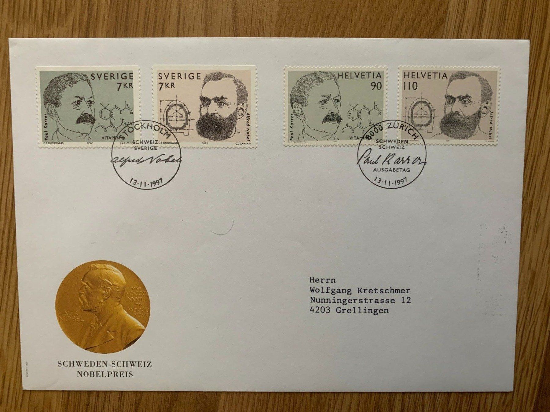 Tutti i francobolli: FDC Schweden-Schweiz 13.11.1997 – Nuovo (secondo la descrizione) da Landquart venduto da interesse63