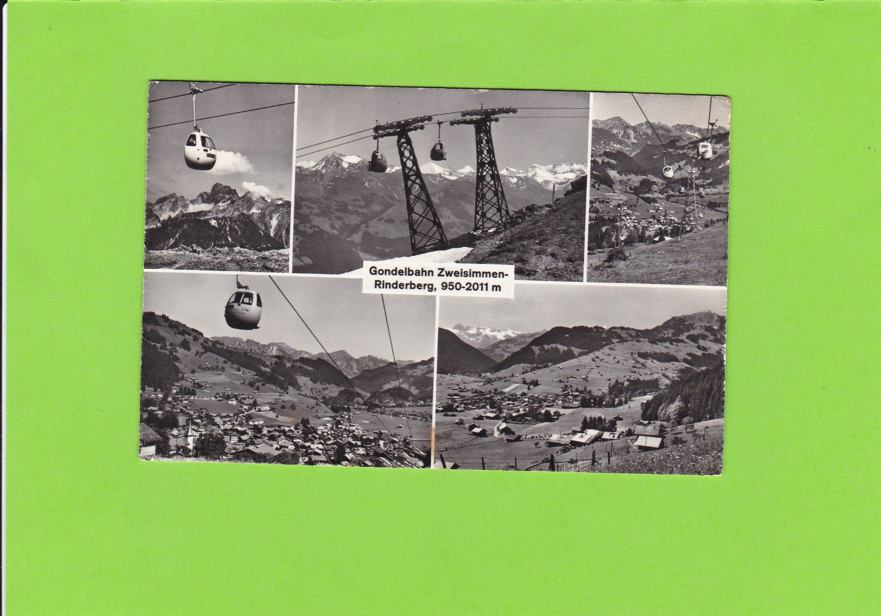 Cartoline postali: Gondelbahn Zweisimmen-Rinderberg – Usato da St. Peterzell venduto da neckertal