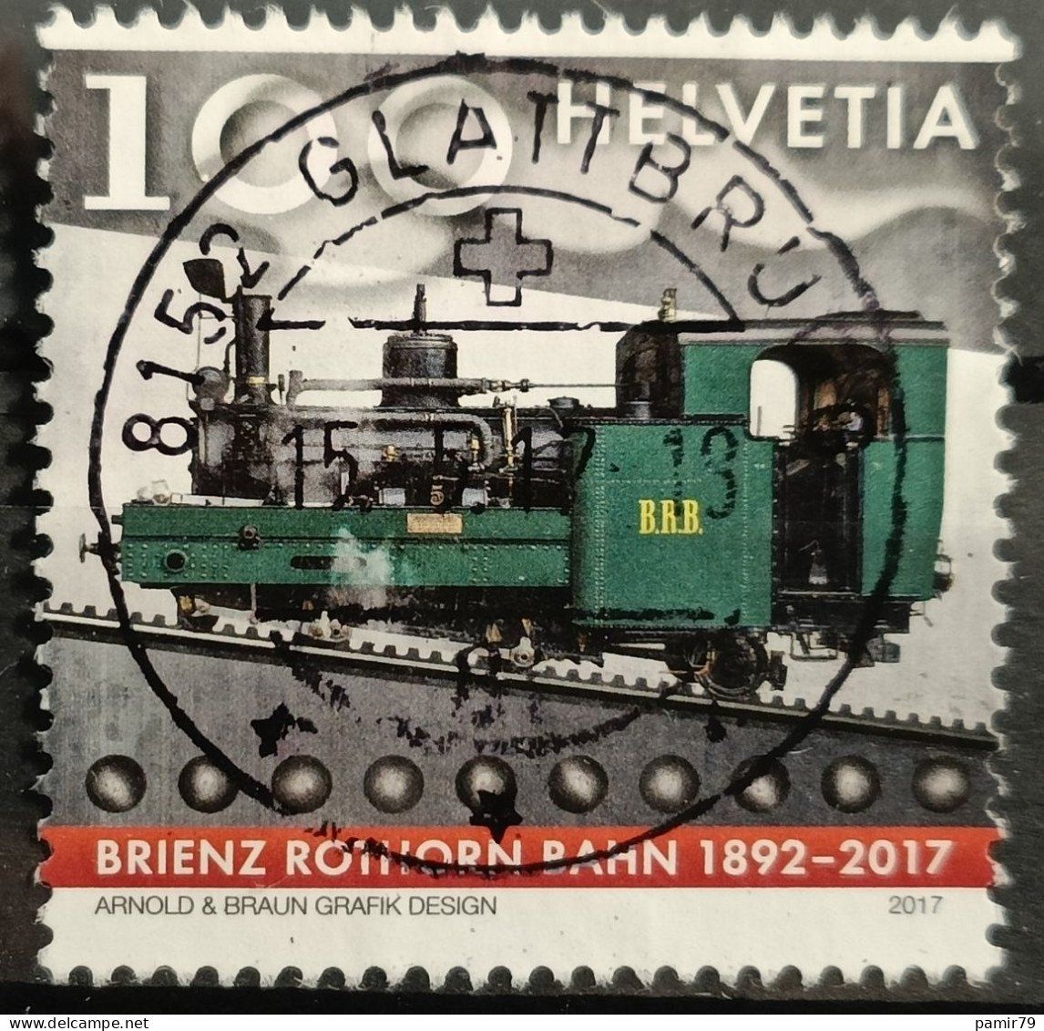 Tutti i francobolli: 2017 Brienz Rothorn Bahn Top Stempel – Usato da Dübendorf venduto da goeggi79